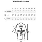 Frottír köntös - felnőtt - L - fehér - Szálloda minőségű 