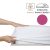 Lepedő - 180-200x200 - pamut jersey (135g), körgumis - Magenta