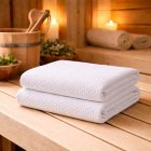 Darázsmintás törölköző - 1db - 100x150 cm - fehér - szálloda minőség 