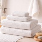 Darázsmintás törölköző - 1db - 30x50 cm - fehér - szálloda minőség 